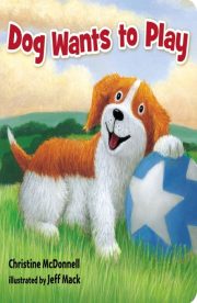 Dog wants to play by Christine McDonell